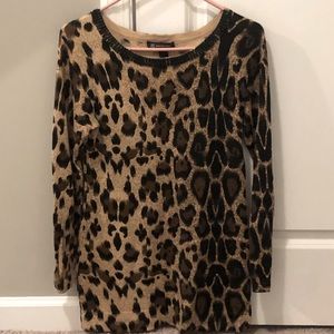 Barely Worn INC Leopard Print Shirt - Medium